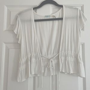 White crop top, size M